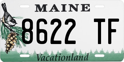 ME license plate 8622TF