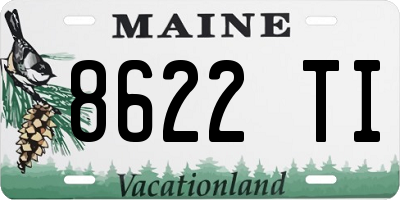 ME license plate 8622TI