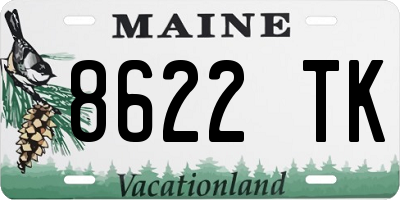 ME license plate 8622TK