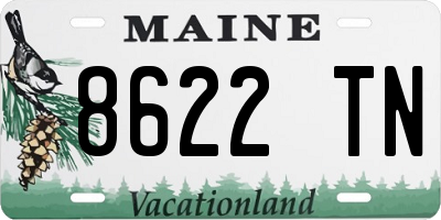 ME license plate 8622TN