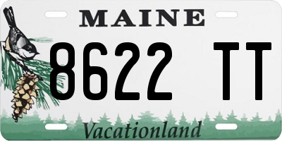 ME license plate 8622TT