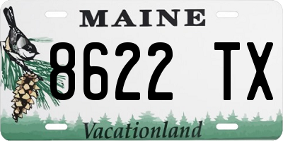 ME license plate 8622TX