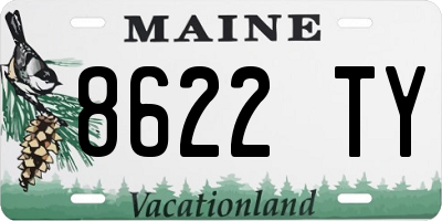 ME license plate 8622TY