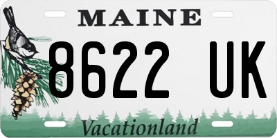 ME license plate 8622UK