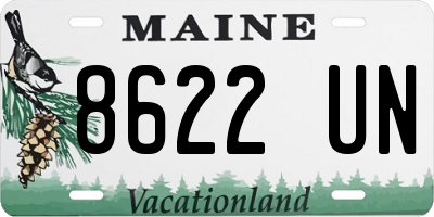ME license plate 8622UN