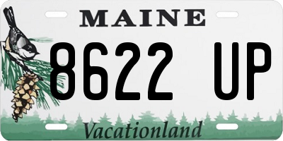 ME license plate 8622UP