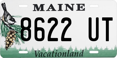 ME license plate 8622UT