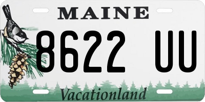 ME license plate 8622UU