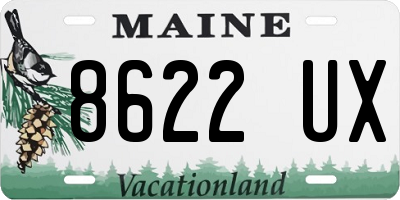 ME license plate 8622UX