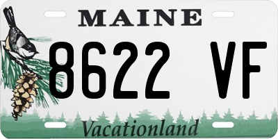 ME license plate 8622VF