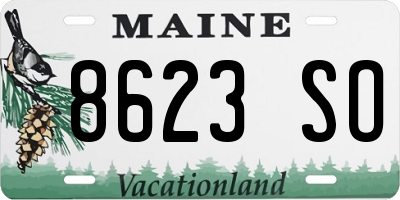 ME license plate 8623SO