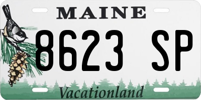 ME license plate 8623SP