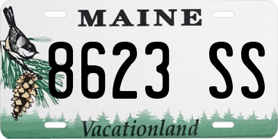 ME license plate 8623SS