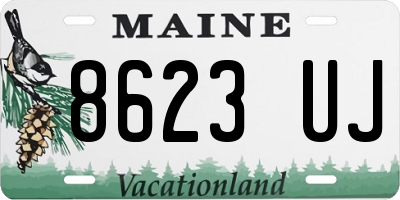 ME license plate 8623UJ