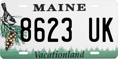 ME license plate 8623UK
