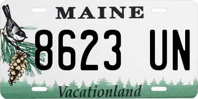 ME license plate 8623UN