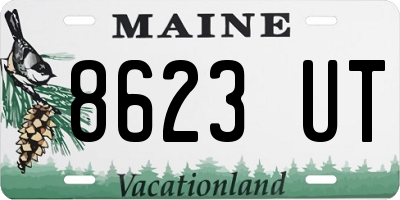 ME license plate 8623UT