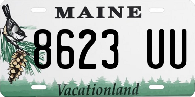 ME license plate 8623UU