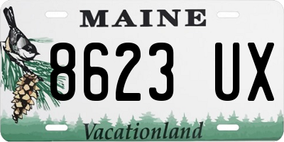 ME license plate 8623UX
