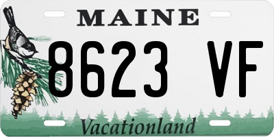 ME license plate 8623VF