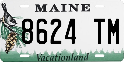 ME license plate 8624TM