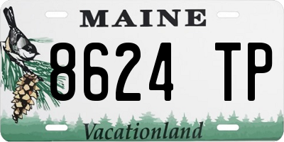 ME license plate 8624TP