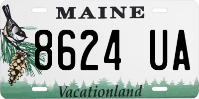 ME license plate 8624UA