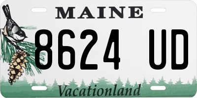 ME license plate 8624UD