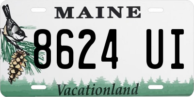 ME license plate 8624UI
