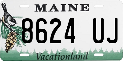 ME license plate 8624UJ