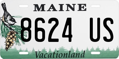 ME license plate 8624US