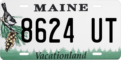 ME license plate 8624UT