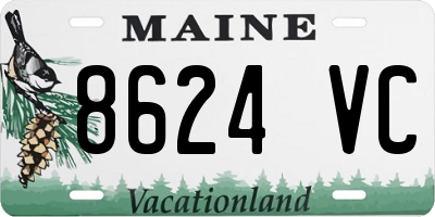 ME license plate 8624VC