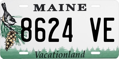 ME license plate 8624VE