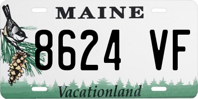 ME license plate 8624VF