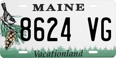 ME license plate 8624VG