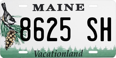 ME license plate 8625SH