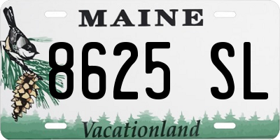 ME license plate 8625SL