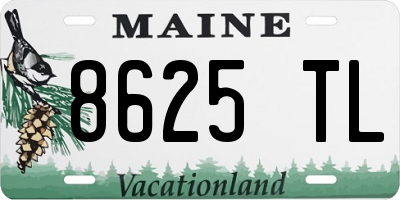 ME license plate 8625TL