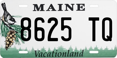 ME license plate 8625TQ