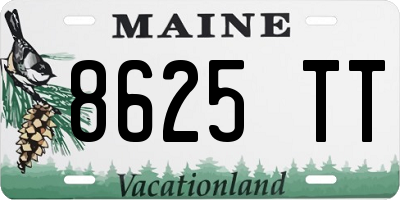 ME license plate 8625TT