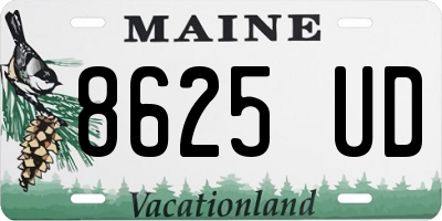 ME license plate 8625UD