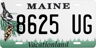 ME license plate 8625UG