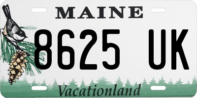 ME license plate 8625UK
