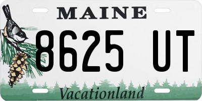 ME license plate 8625UT