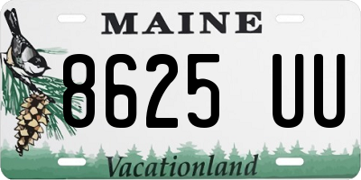 ME license plate 8625UU