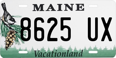 ME license plate 8625UX