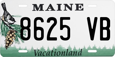 ME license plate 8625VB