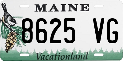 ME license plate 8625VG