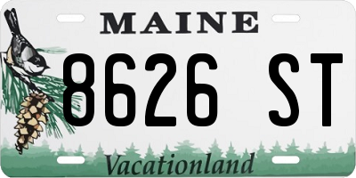 ME license plate 8626ST